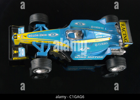 Spielzeug Auto Draufsicht. Stockfoto