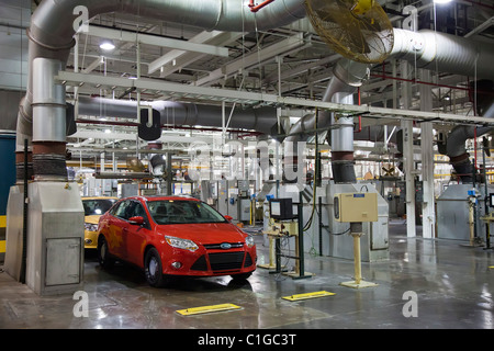 Ford Motor Co. Michigan Montagewerk, wo 2012 Ford Focus hergestellt wird. Stockfoto