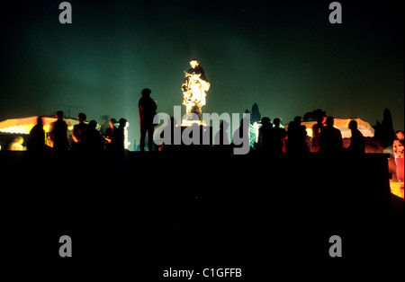 Chateau de Versailles in Frankreich Yvelines Weltkulturerbe von UNESCO Gemüsegarten des Königs Nacht besucht Statue von La Stockfoto