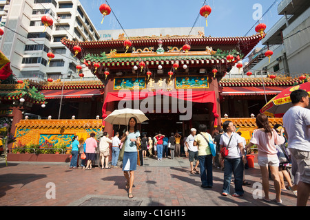 Die Kwan Im Thong Hood Cho Tempel.  Bugis, Singapur Stockfoto