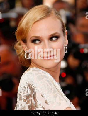 Diane Kruger 2009 Cannes International Film Festival - Tag 8-Premiere von "Inglourious Basterds" - Ankünfte Cannes, Frankreich- Stockfoto