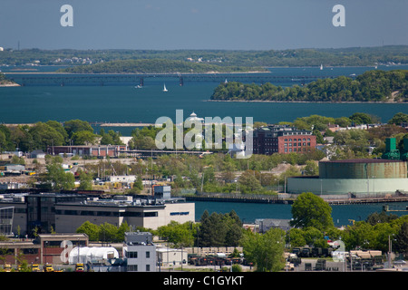 Gebäude in einer Stadt, Boston, Massachusetts, USA Stockfoto