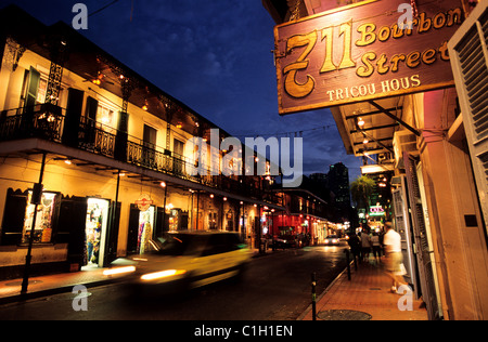 USA, Louisiana, New Orleans, French Quarter, Bourbon Street Stockfoto