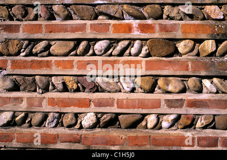 Frankreich, Ain, Dombes Region, Chatillon Sur Chalaronne, architektonische Details Stockfoto