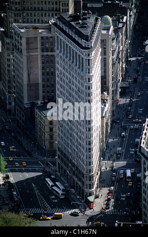 Vereinigte Staaten, New York City, Manhattan, Madison Square Park, Flatiron Building Stockfoto