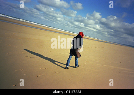 Frankreich, Calvados, Plage de Vierville Sur Mer Stockfoto