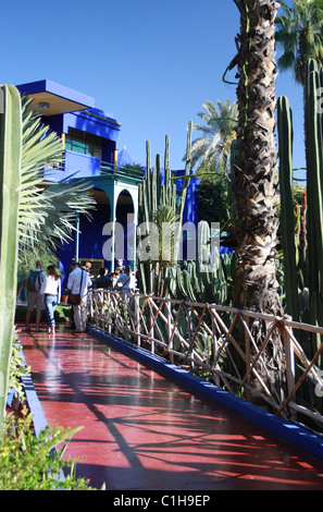 Marrakesch Marokko einschließlich Straßenszenen, Canyoning im Hohen Atlas und die Marjorelle Gärten Stockfoto