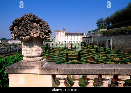 Frankreich, Indre et Loire, Les Chateaux De La Loire, Chateau de Villandry (Inhaber Henri & Angelique Carvallo), Les Jardins d ' Amour Stockfoto