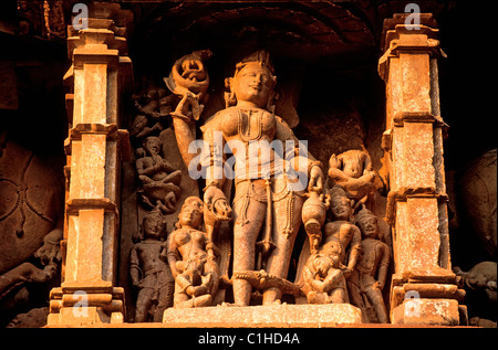 Indien, Madhya Pradesh, Khajuraho Tempel von der UNESCO als Welterbe gelistet Stockfoto