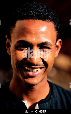 Ägypten, Aswan, junger Mann Stockfoto