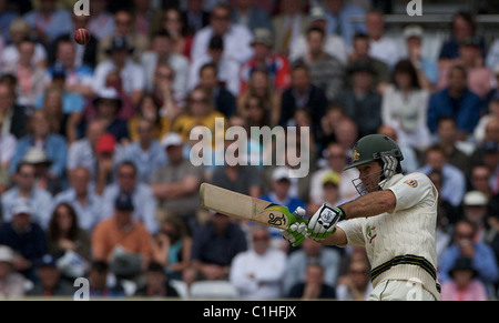 Ricky Ponting zucken in den England V Australien Asche Testreihen an Herrn, London, England. Stockfoto