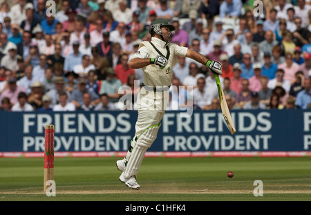 Ricky Ponting zucken in den England V Australien Asche Testreihen an Herrn, London. England. Stockfoto