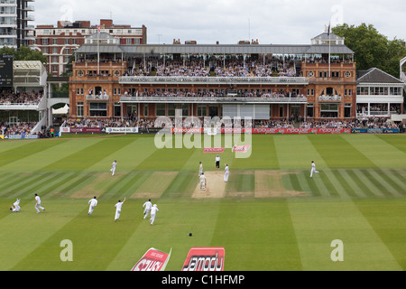 England feiert das Wicket Simon Katich in der England V Australien Asche Testreihen an Herrn, London. Stockfoto