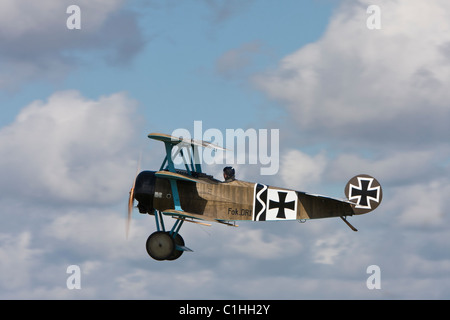 Fokker DR1 Tri-Flugzeug (Nachbau) Stockfoto