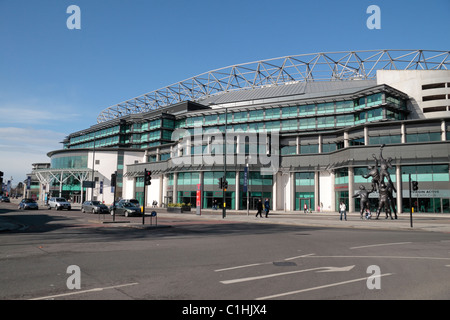 Blick auf die neu entwickelten Süden stehen von Twickenham Rugby Stadium, London, UK. Stockfoto