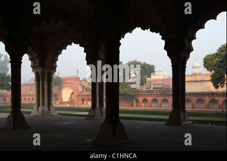 Diwan Agra Fort, Agra, Indien (Halle der öffentlichen Publikum) Am Stockfoto