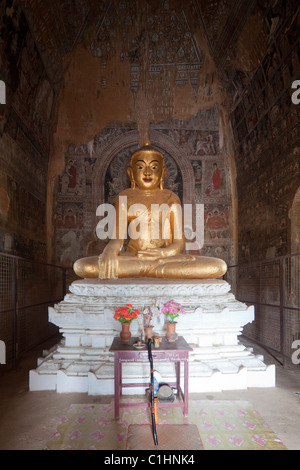 Der Lokatheikpan-Tempel in Bagan, Burma, Myanmar Stockfoto