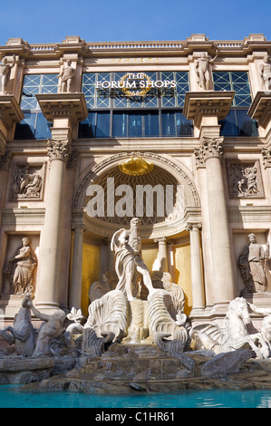 Brunnen vor dem Forum Shops im Caesars Palace, Las Vegas Stockfoto