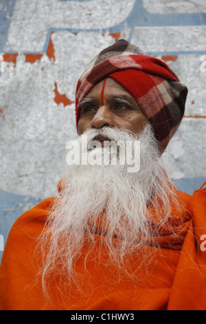 IND, Indien, 20110310, Mann, der Pilgerweg Stockfoto