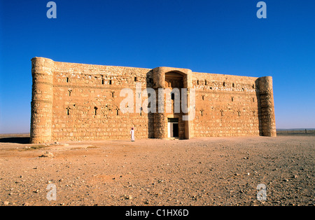 Jordan, den einsamen Schlössern, Qasr Al Kharanah Stockfoto
