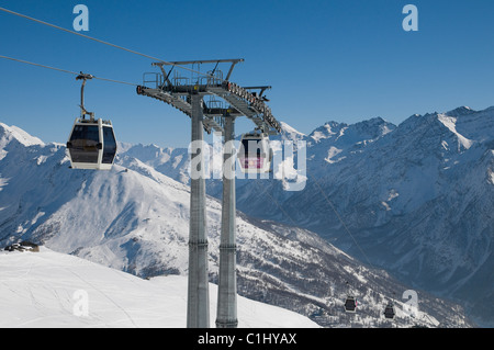 Sestriere, Italien Stockfoto