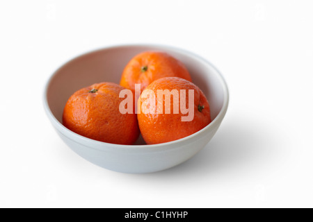 Clementinen in Schüssel Stockfoto