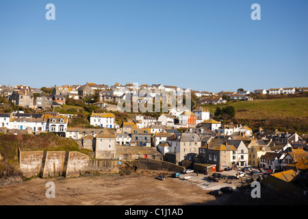 Blick auf Port Isaac, Cornwall. Wird als Einstellung für die TV-Serie „Doc Martin“ verwendet. Stockfoto