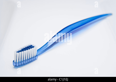 Nahaufnahme der Zahnbürste Stockfoto