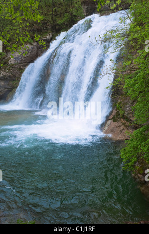 Wasserfall, Fluss Soca, Slowenien Stockfoto