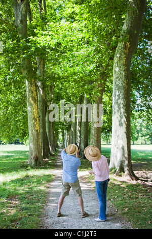 Paar Bilder aufnehmen, Frankreich Stockfoto