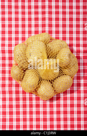 Beutel mit Kartoffeln Stockfoto