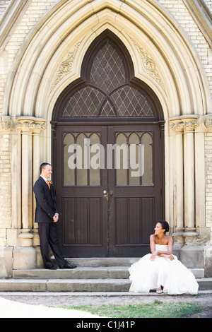 Braut und Bräutigam, Toronto, Ontario, Kanada Stockfoto