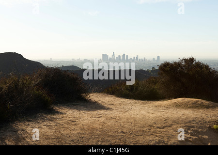 Los Winkel View From Hollywood Hills, Los Angeles County, Kalifornien, USA Stockfoto