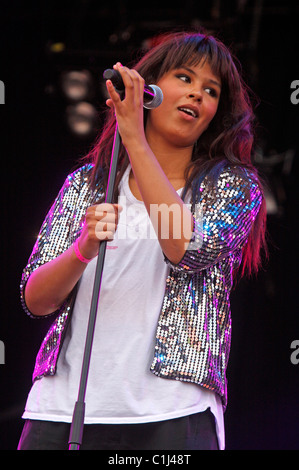 Maria Mena Performs live im "Pinkpop" Festival 2009 Landgraaf Holland - 31.05.09 Stockfoto