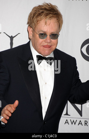 Elton John hielt die 63. Tony Awards in der Radio City Music Hall - Presse Raum New York City, USA - 07.06.09 Stockfoto