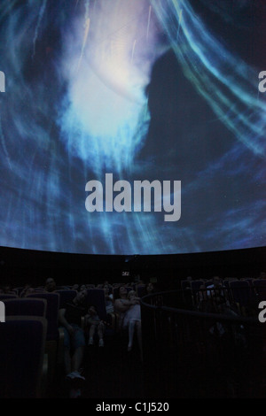 Innenraum des Planetariums im Eretz Israel Museum AKA Haaretz Museum, Tel Aviv, Israel Stockfoto