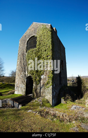 Scotts Grube. Cornish Pumpenhaus in der stillgelegten Zeche von Scotts Pitt, Llansamlet, Swansea, Wales, UK Stockfoto