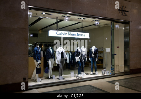 Calvin Klein Jeans Shop, Turin, Italien Stockfoto