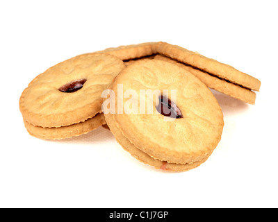 Jammy Dodger Kekse Stockfoto