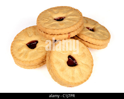 Jammy Dodger Kekse Stockfoto