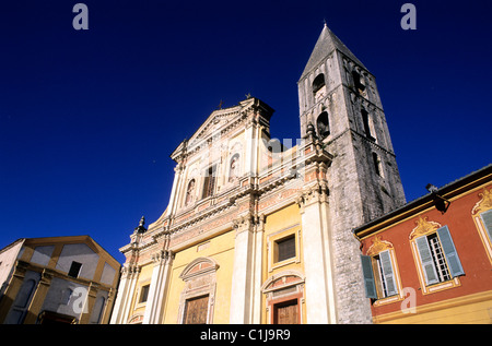 Sospel Kathedrale Saint Michel, Essen Tal, Alpes Maritimes, Frankreich Stockfoto