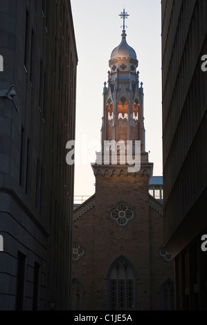 Alter Kirchturm, Quebec City, Quebec, Kanada. Stockfoto