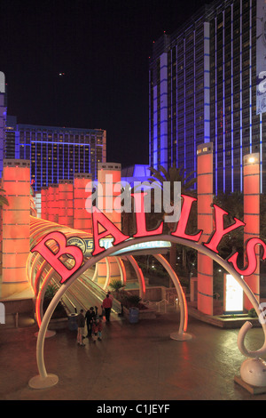 USA, Nevada, Las Vegas, Bally, Hotel, Casino, Stockfoto