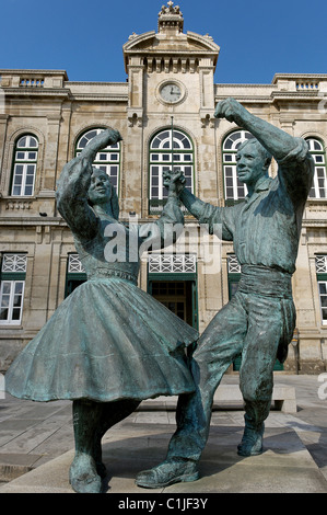 Portugal, Viana do Castelo, Altstadt, dem Bahnhof Stockfoto