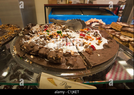 Quebec Stadt, Quebec, Kanada. Süßigkeiten shop Altstadt. Stockfoto