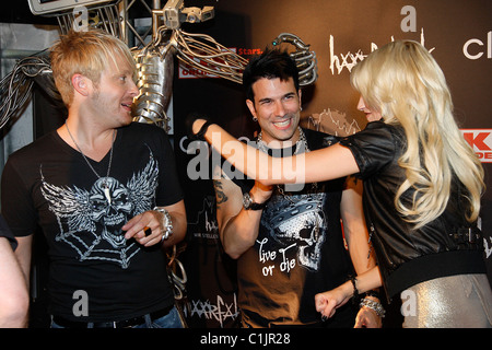 Ross Antony, Marc Terenzi, Gina Lisa Lohfink 'Starsonstage' Partei an Haarfabrik Darmstadt - 06.06.09 Stockfoto