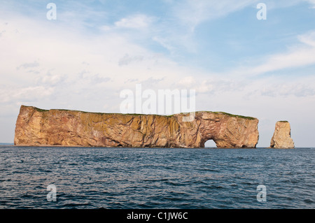 Quebec, Kanada. Rocher Perce, Perce Rock. Stockfoto