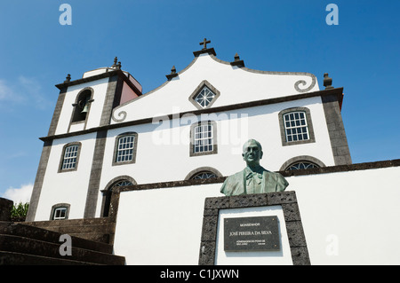 Kirche der Insel S. Joao Baptista - St. Johannes der Täufer - Pico, Azoren Stockfoto
