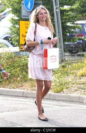 Tamsin Egerton backstage Isle Of Wight Musik Festival 2009 - Tag 3 Isle Of Wight, England - 14.06.09 Lia Toby / Stockfoto