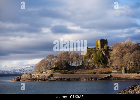 Schönsten Burgruine am Eingang zum Oban Bay und den Hafen in Argyll und Bute Schottland Stockfoto